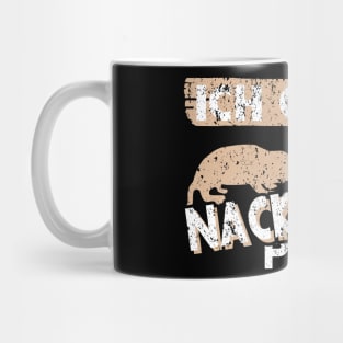 Nacktmull Liebhaber Nager Tier Retro Vintage Mug